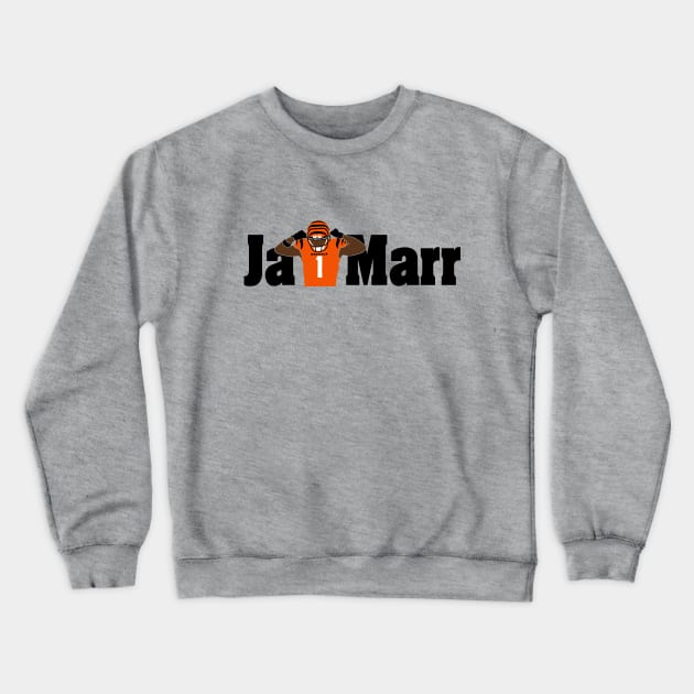 Ja'Marr 1, Cincinnati Football Crewneck Sweatshirt by FanSwagUnltd